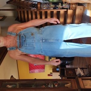C.E. Schmidt mens denim bib overalls, workwear 44x32